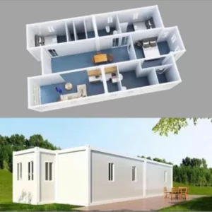 Bungalow de chantier 6x2.4m
